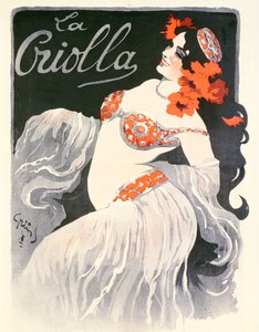「ラ・クリオラ」、音楽ホールのポスター、1902